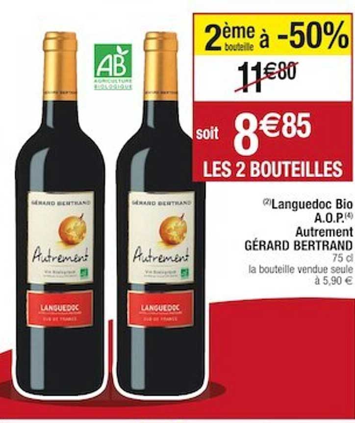 languedoc bio a.o.p. autrement gérard bertrand