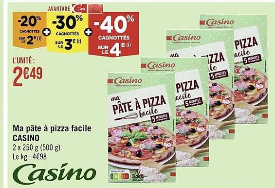 Ma Pâte à Pizza Facile Casino