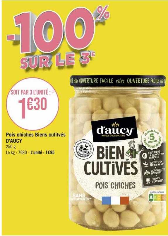 pois chiches biens cultivés d'aucy