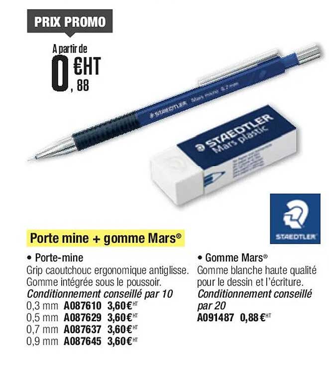Porte Mine + Gomme Mars Staedtler