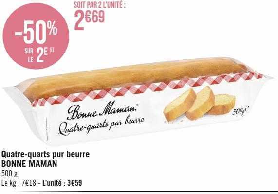 quatre-quarts pur beurre bonne maman