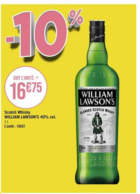 scotch whisky william lawson's 40% vol.