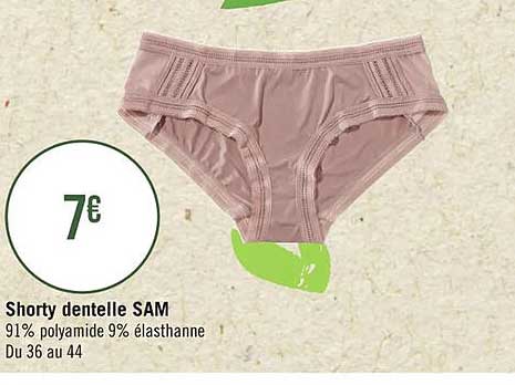 Shorty Dentelle Sam
