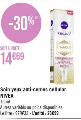 soin yeux anti-cernes cellular nivea