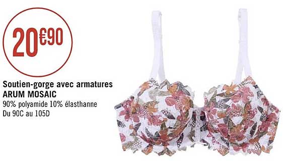 soutien-gorge avec armatures arum mosaïc