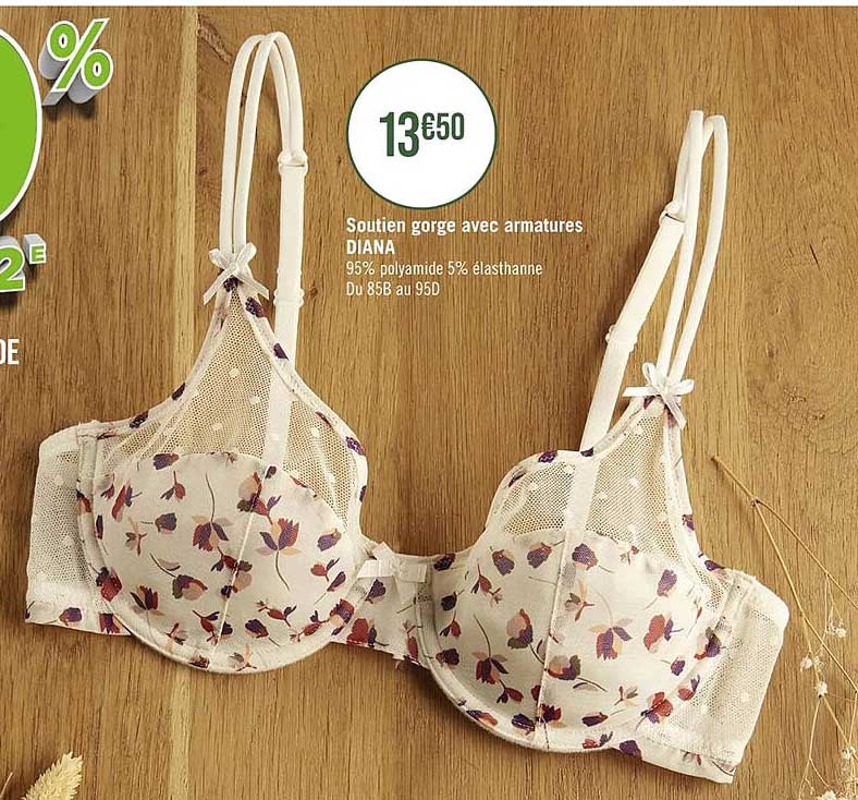 soutien gorge avec armatures diana