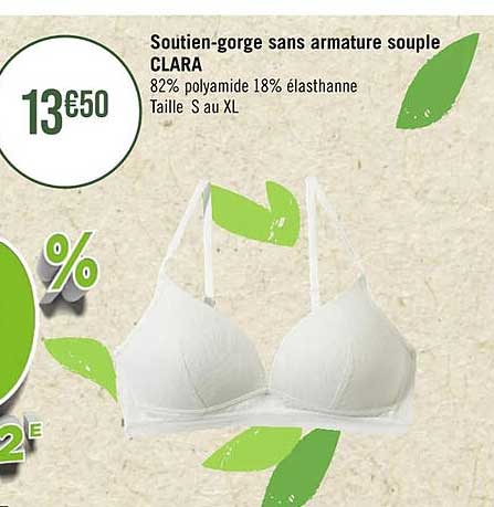 soutien-gorge sans armature souple clara