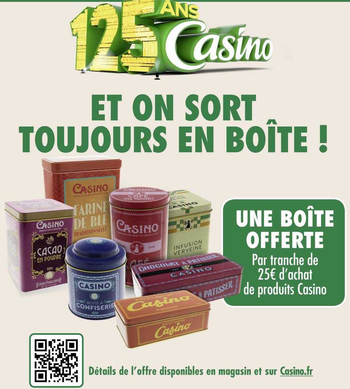 une boîte offerte