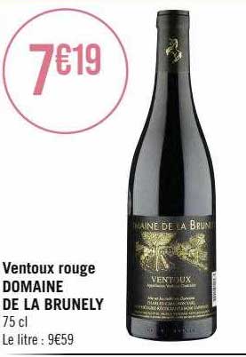 ventoux rouge domaine de la brunely