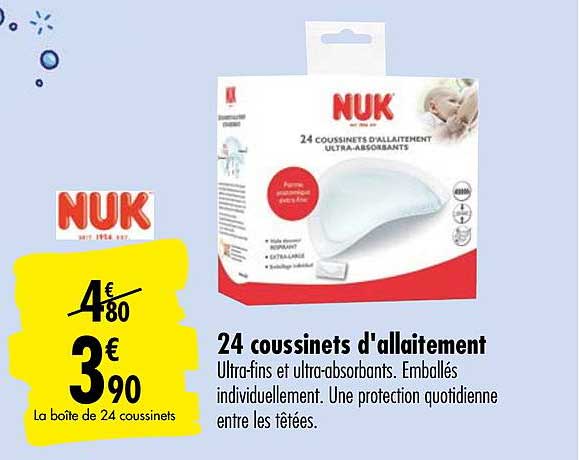 24 Coussinets D'allaitement Nuk