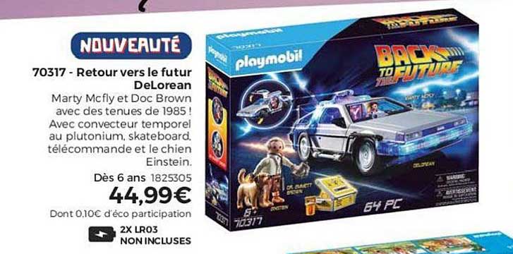 70317 retour vers le futur delorean