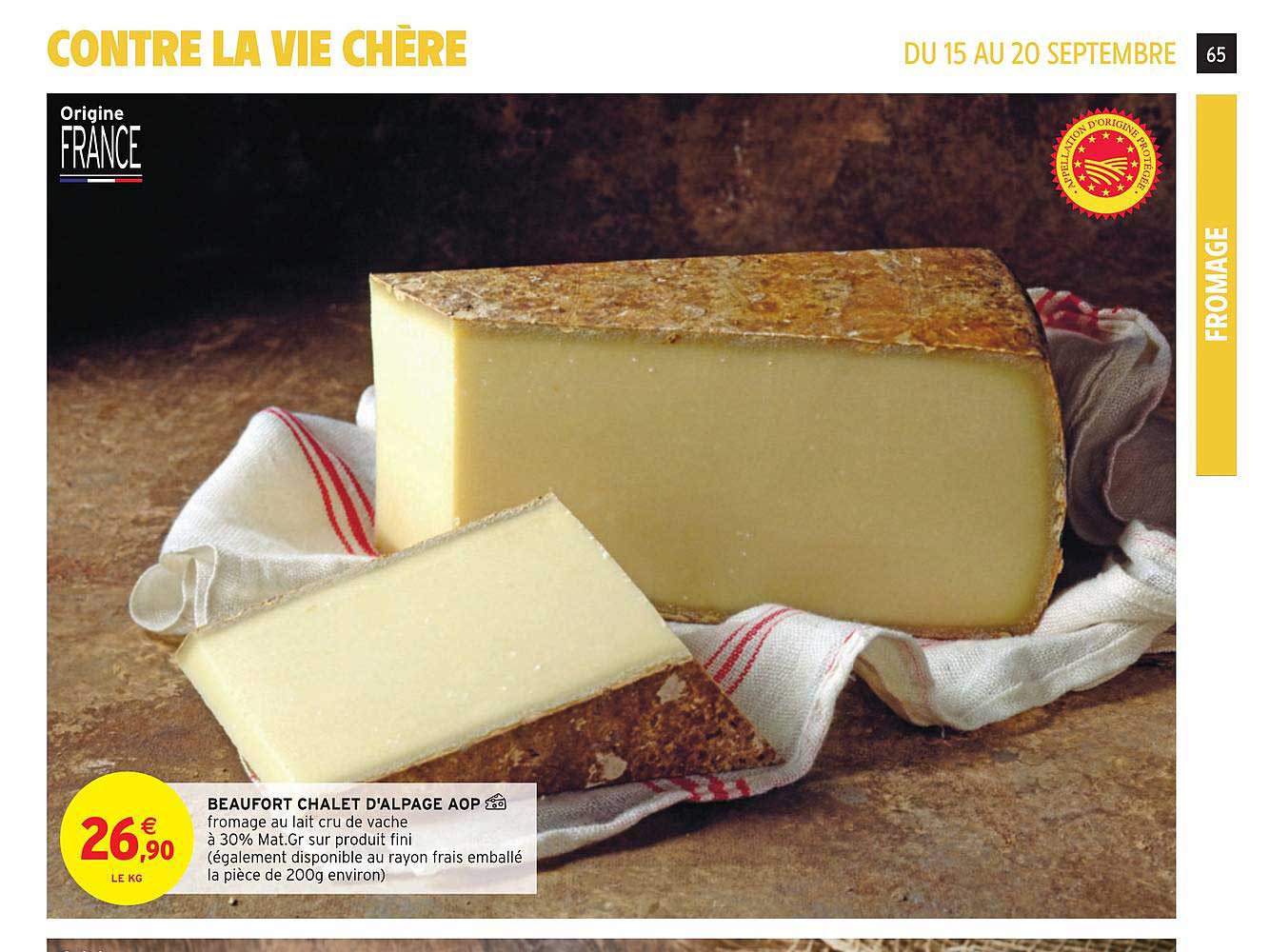 beaufort chalet d'alpage aop