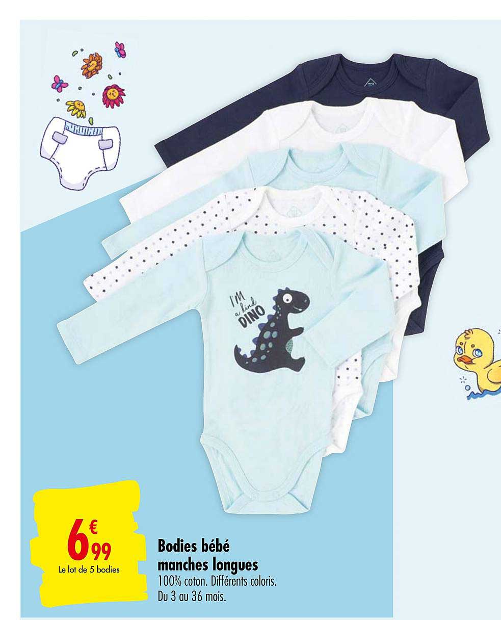 bodies bébé manches longues