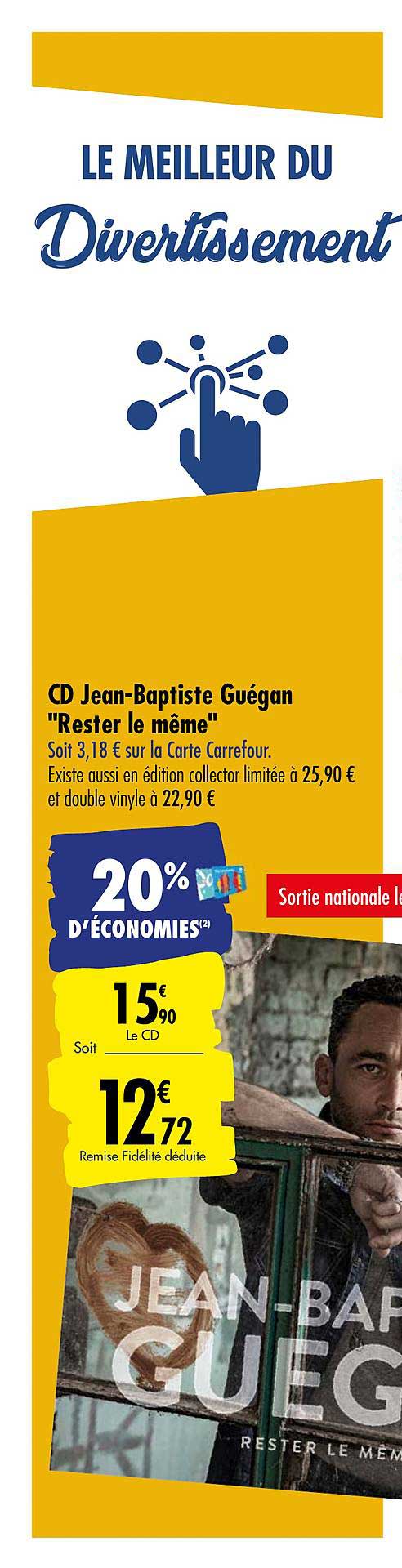 cd jean baptiste guégan rester le même