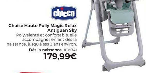 chaise haute polly magic relax antiguan sky chicco