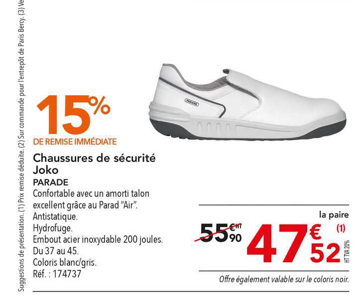 Chaussures De Sécurité Joko Parade 15% De Remise Immédiate