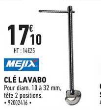 clé lavabo mejix