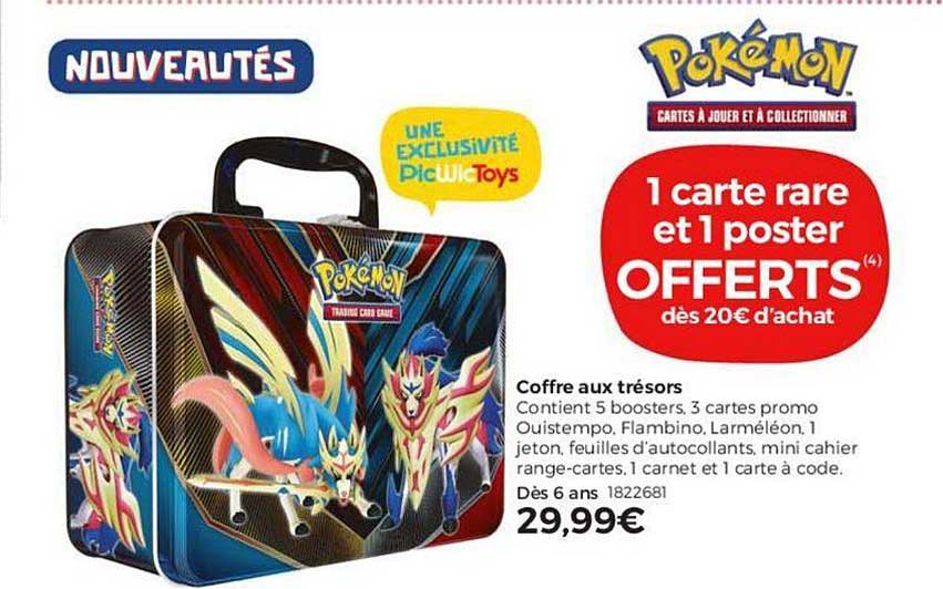 coffre aux trésors pokémon