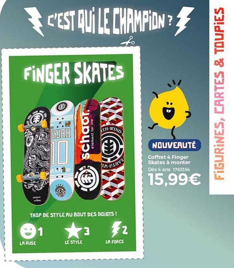 coffret 4 finger skates à monter