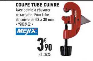 coupe tube cuivre mejix