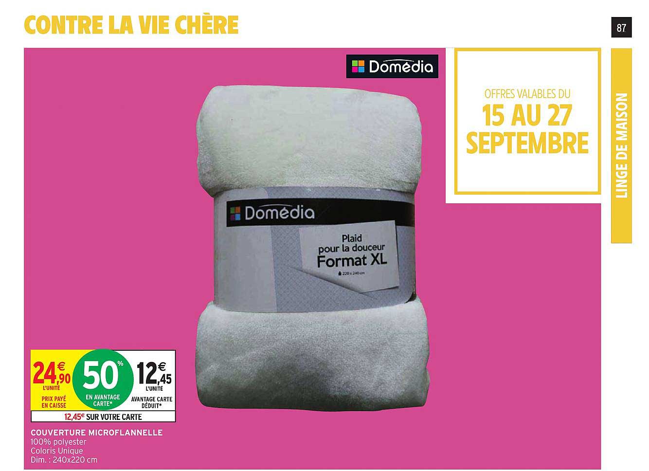 Couverture Microflannelle