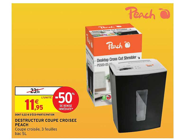 destructeur coupe croisée peach