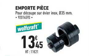 emporte pièce wolfcraft