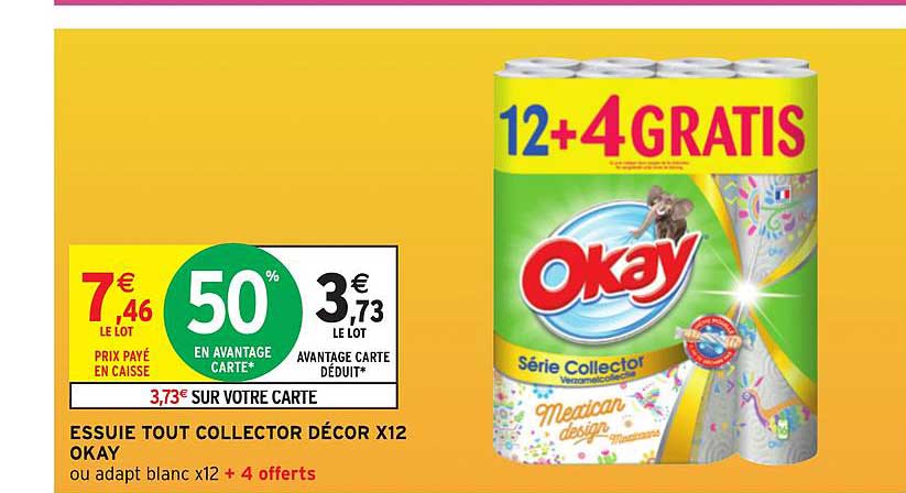 essuie tout collector décor x12 okay