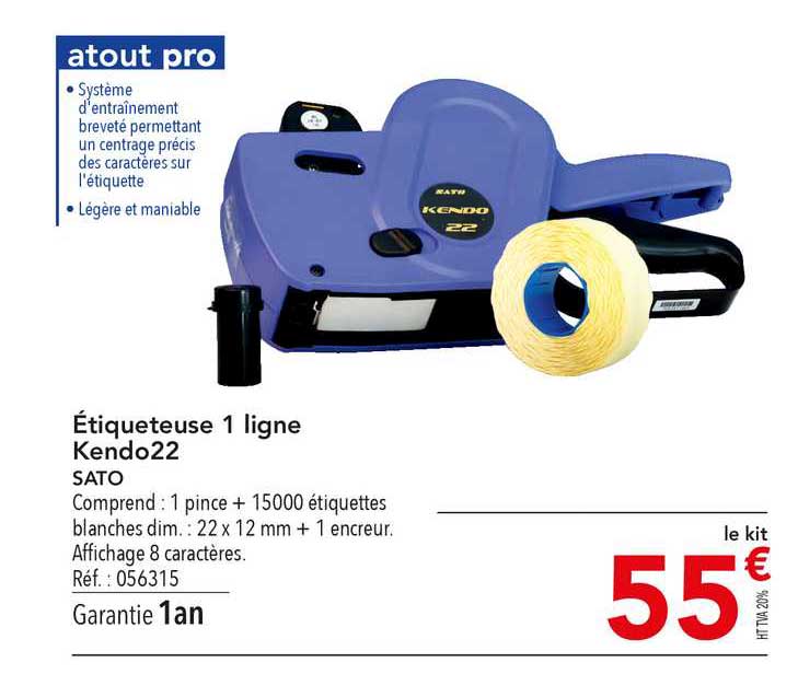 étiqueteuse 1 Ligne Kendo22 Sato