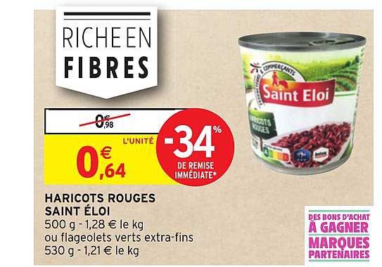 haricots rouge saint éloi -34% de remise immédiate