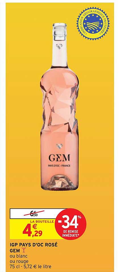 Igp Pays D'oc Rosé Gem