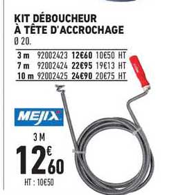 Kit Déboucheur à Tête D'accrochage Mejix