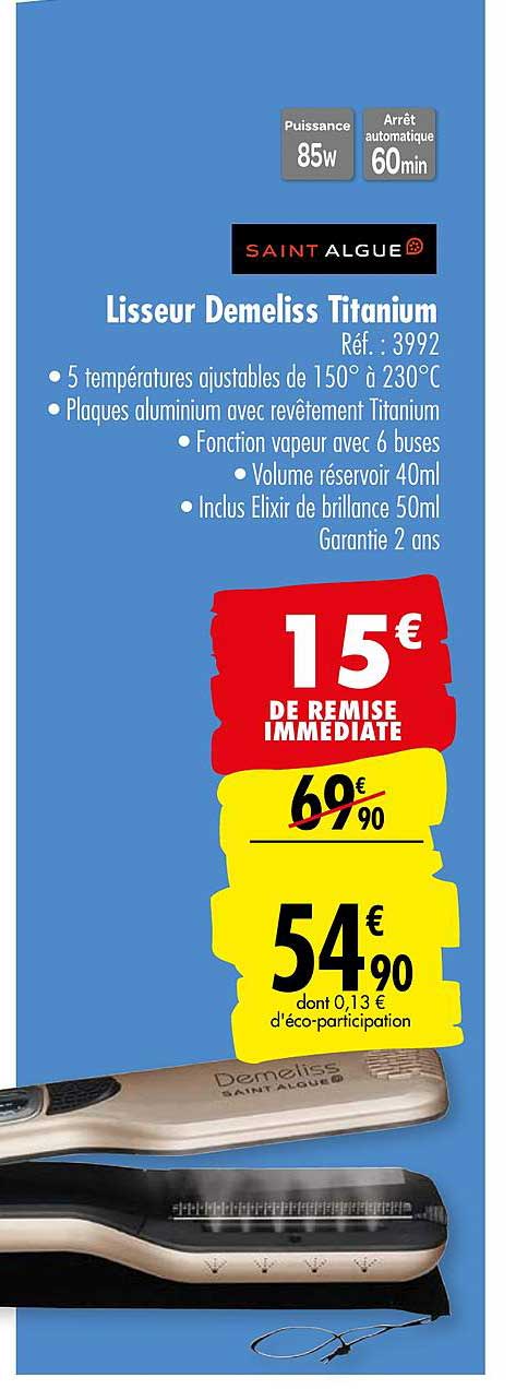lisseur demeliss titanium saint algue