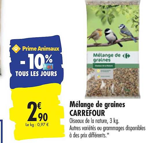 Mélange De Graines Carrefour
