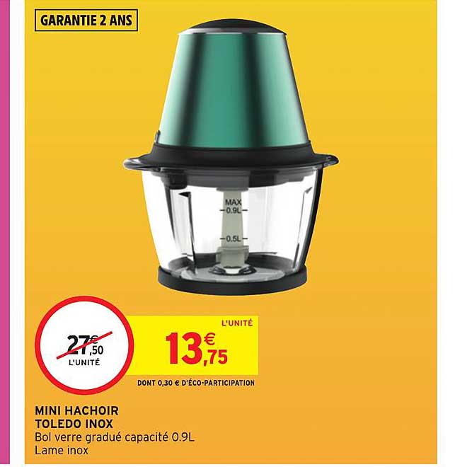 Mini Hachoir Toledo Inox