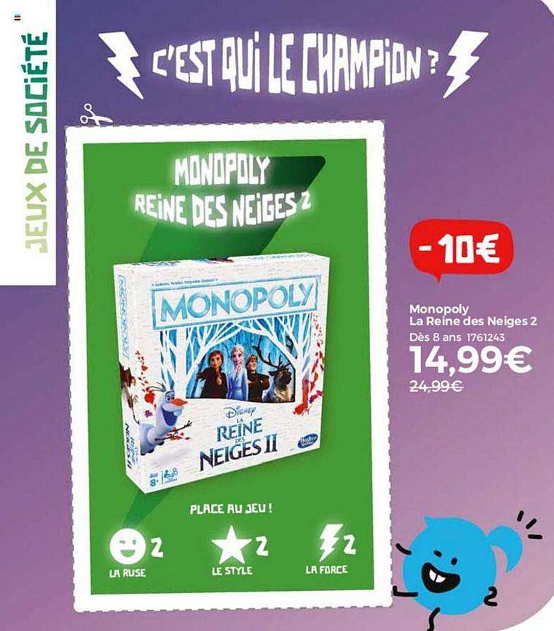 monopoly la reine de neiges 2