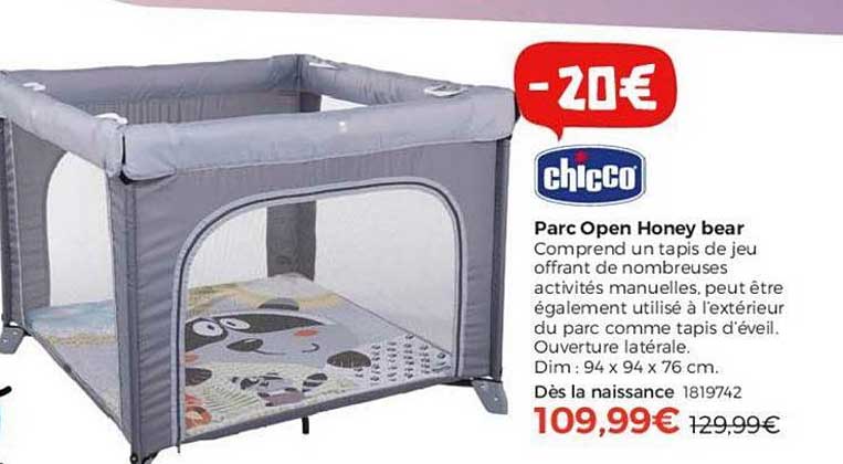 parc open honey bear chicco