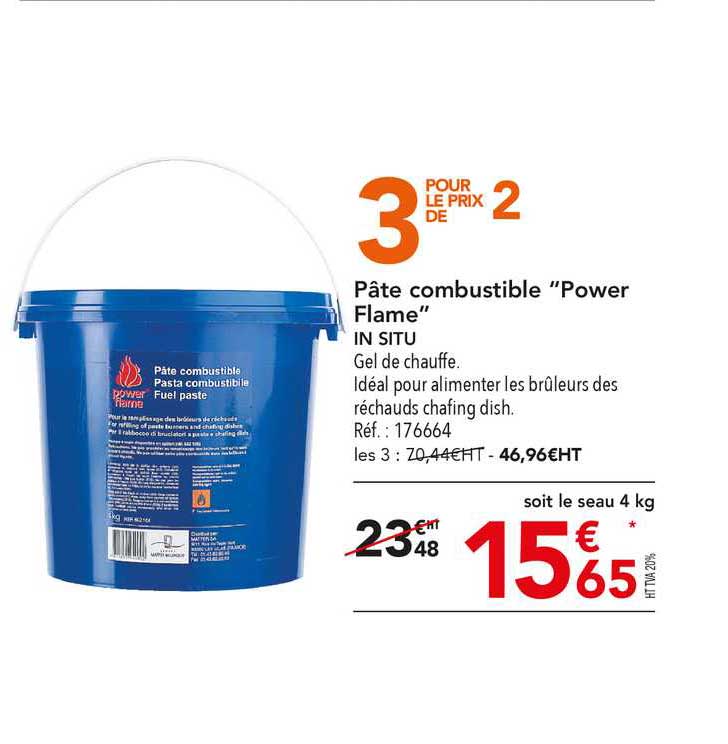 Pâte Combustible Power Flame In Situ
