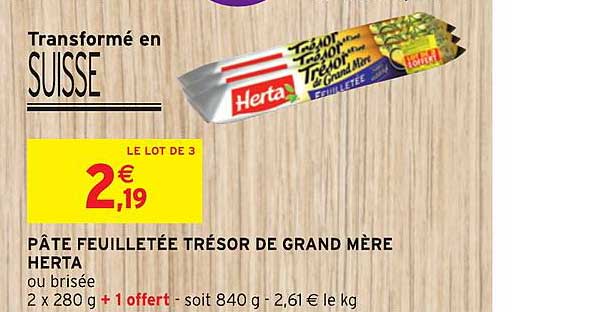 pâte feuilletée trésor de grand mère herta