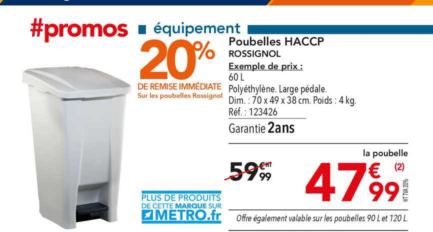 Poubelles Haccp Rossignol 20% De Remise Immédiate