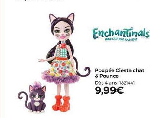 poupée ciesta chat & pounce enchantimals
