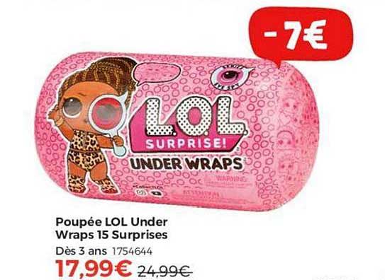 poupée lol under wraps 15 surprises