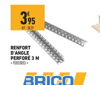 renfort d'angle perforé 3 m