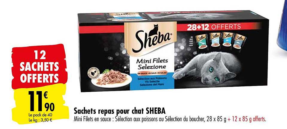 Sachets Repas Pour Chat Sheba