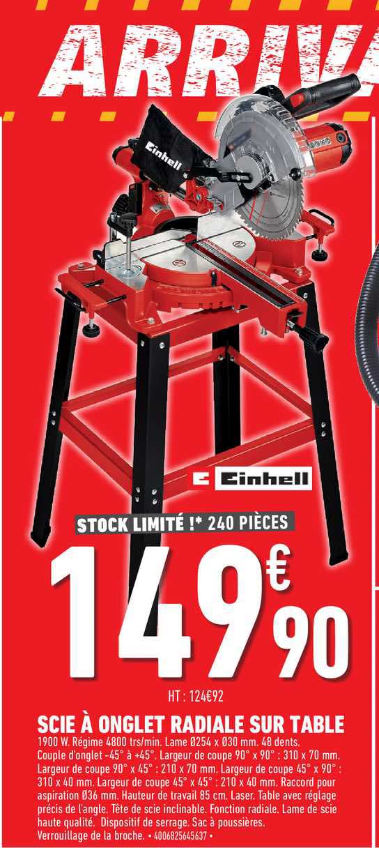 Scie à Onglet Radiale Sur Table