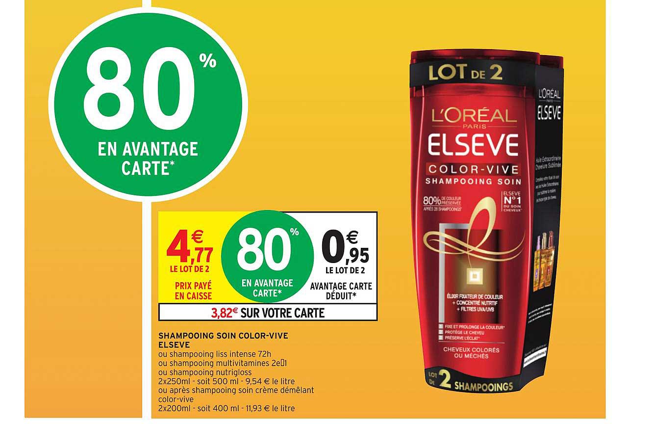 shampooing soin color vive elseve