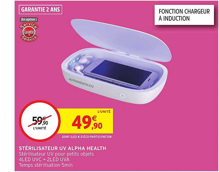 stérilisateur uv alpha health