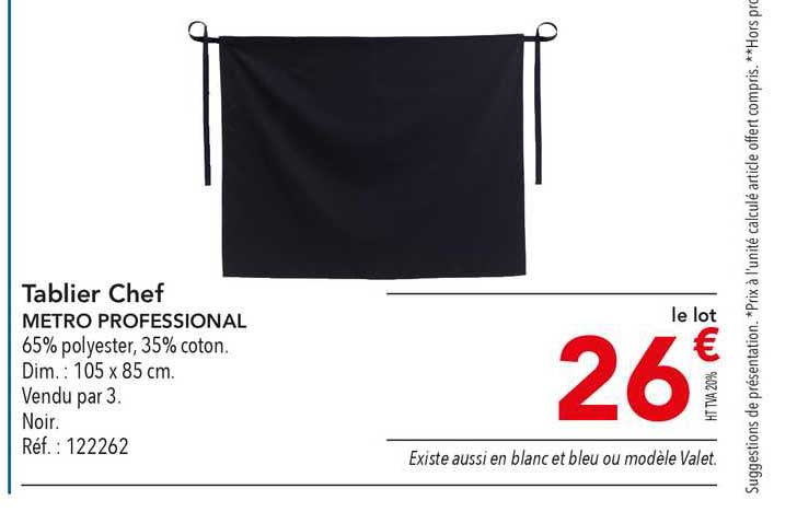 Tablier Chef Metro Professional