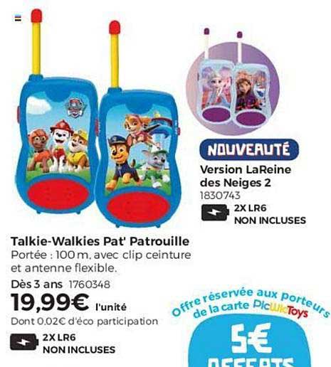 talkie walkies pat' patrouille