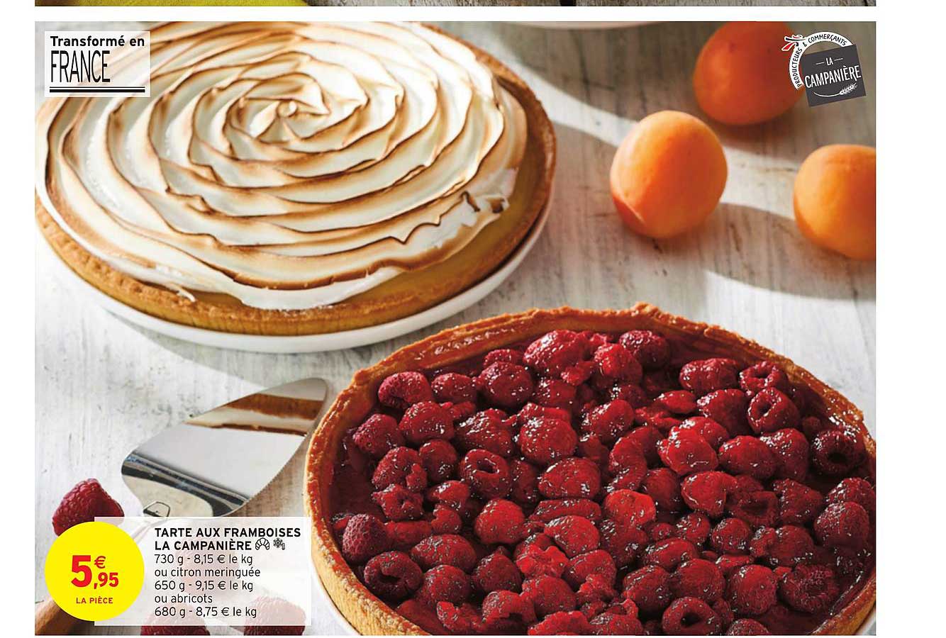 tarte aux framboises la campanière